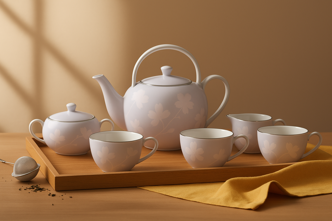 Floral tea set