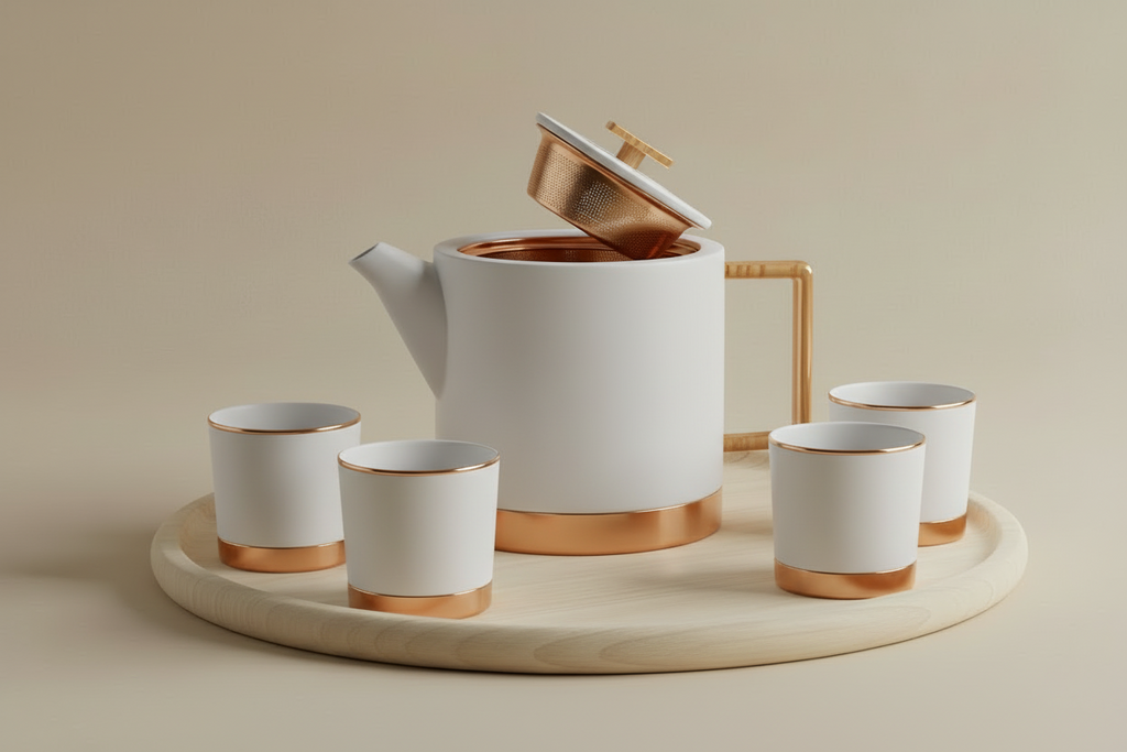 Modern tea set