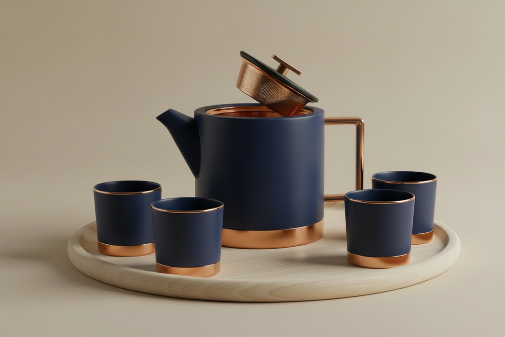 Modern tea set